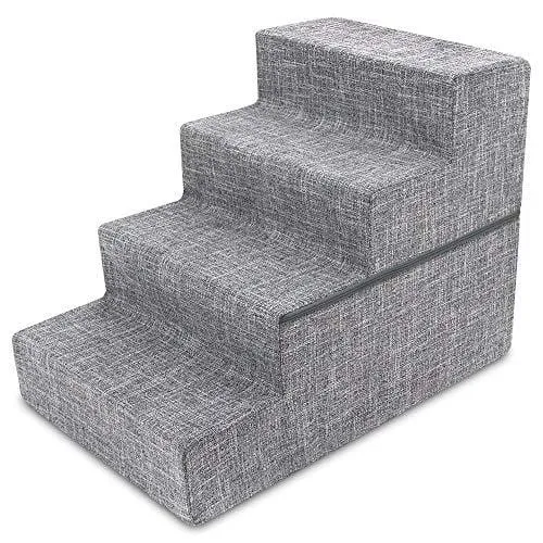 Best Pet Supplies Foldable CertiPUR-US Certified Foam Pet Stairs/Steps