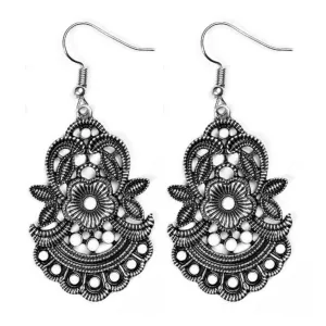 Blooming Bora Bora White Earrings