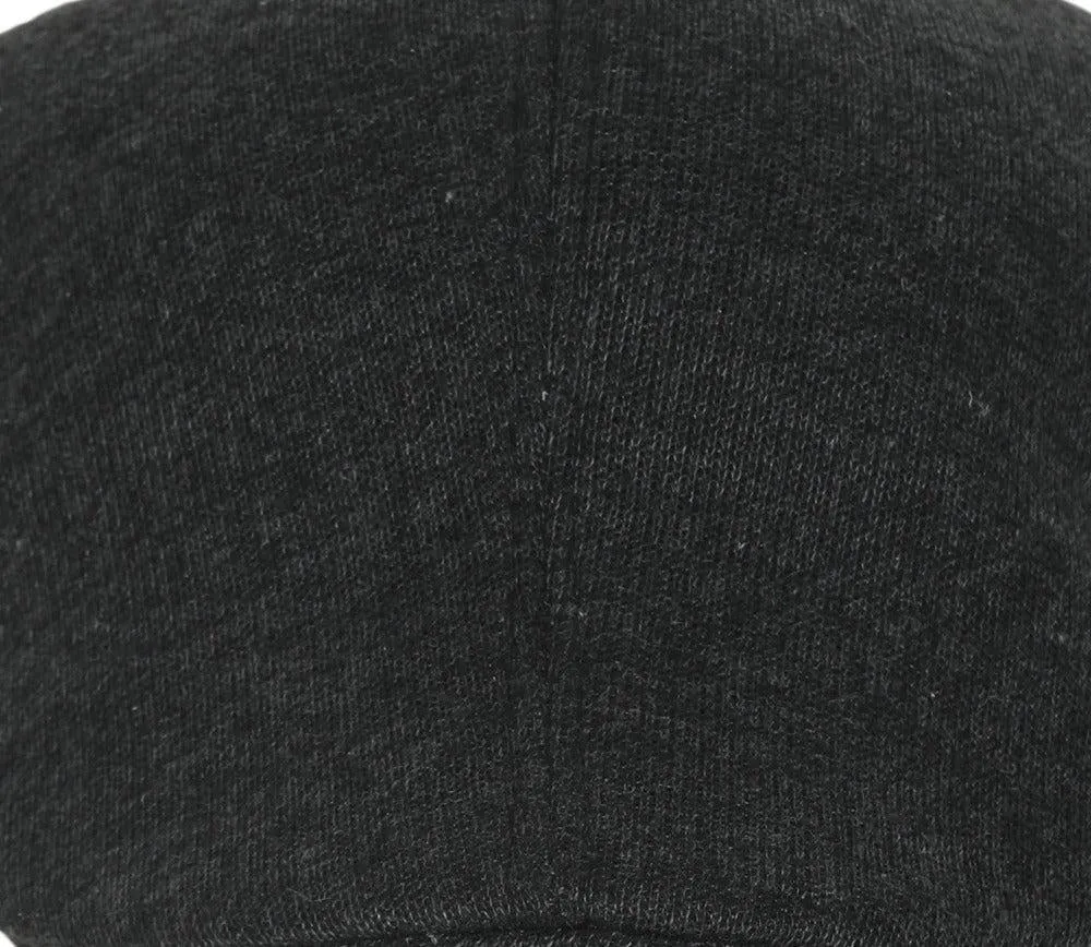 Checkered Unisex Darkgrey Baseball Cap with Foldable Ear Cover for Winters