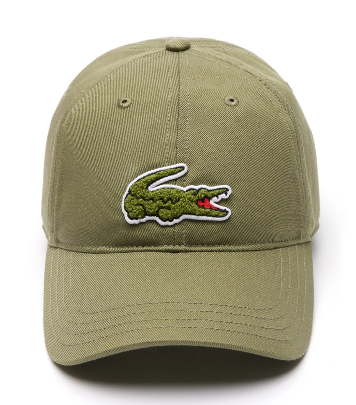 Crocodile Badge Twill Cap Khaki