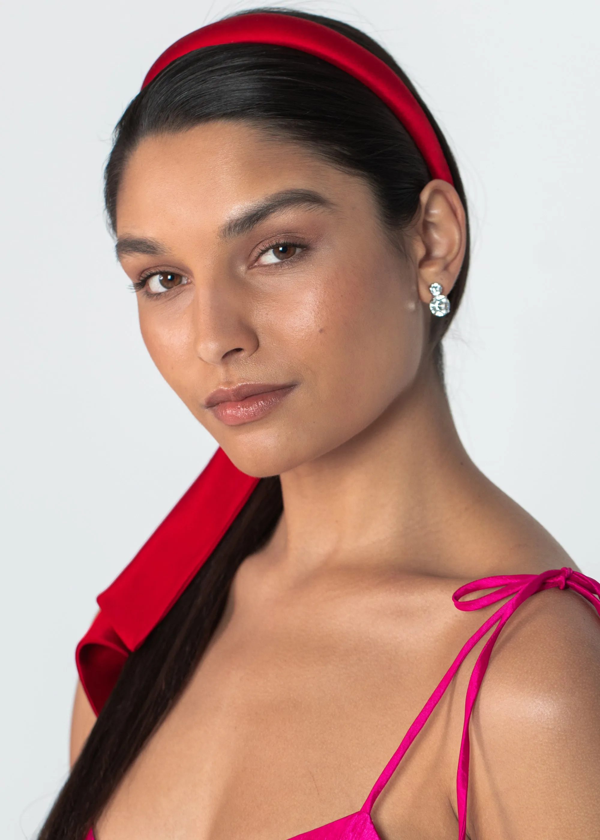 Dayanna Scarf Headband -- Cherry