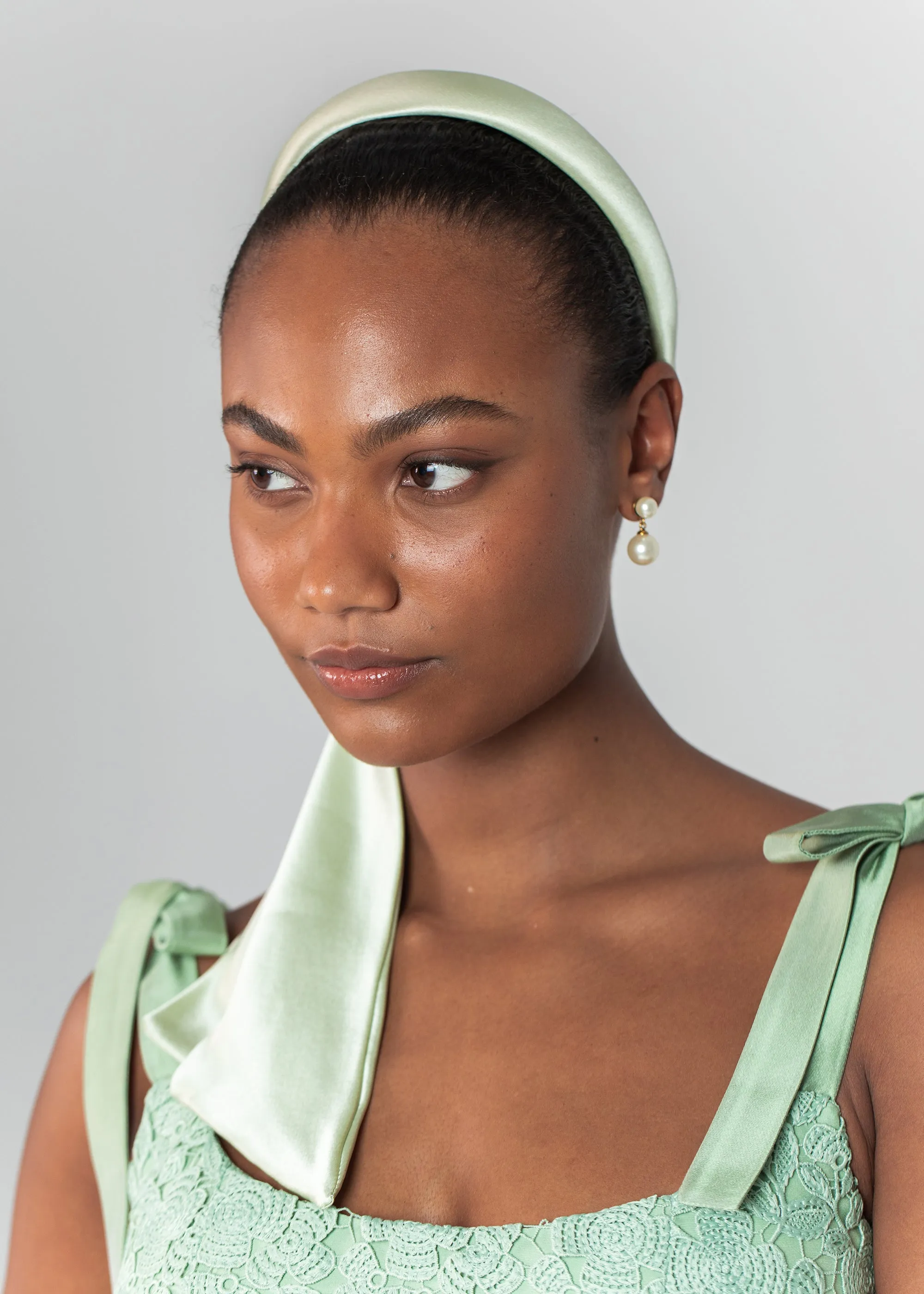 Dayanna Scarf Headband -- Pistachio