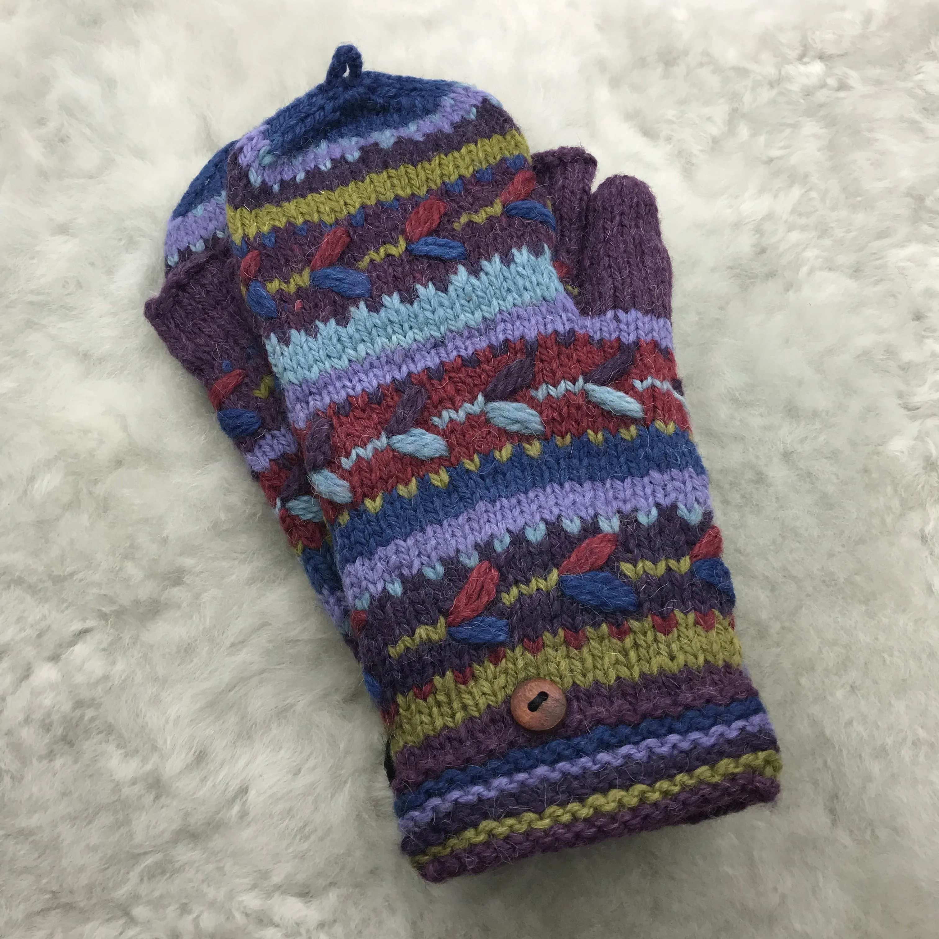 Dusk Alpaca Glittens