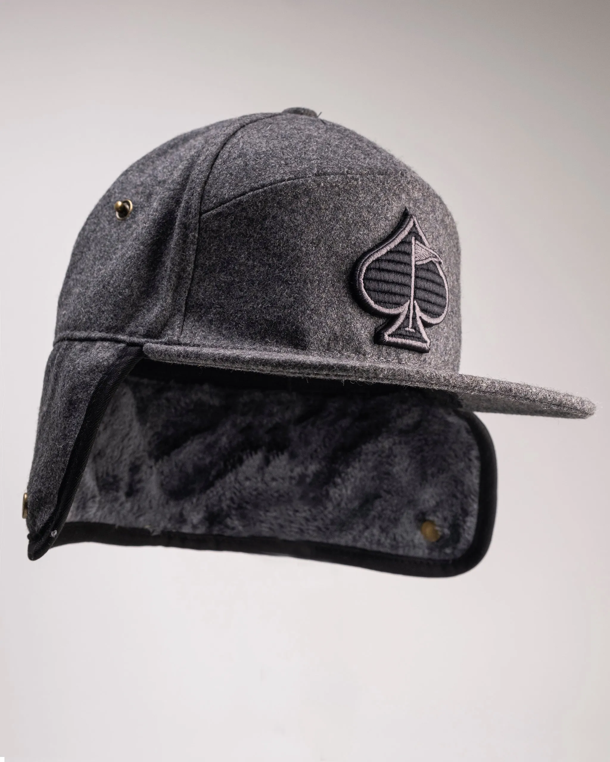 Flapback Fitted Hat - Cozy Grey