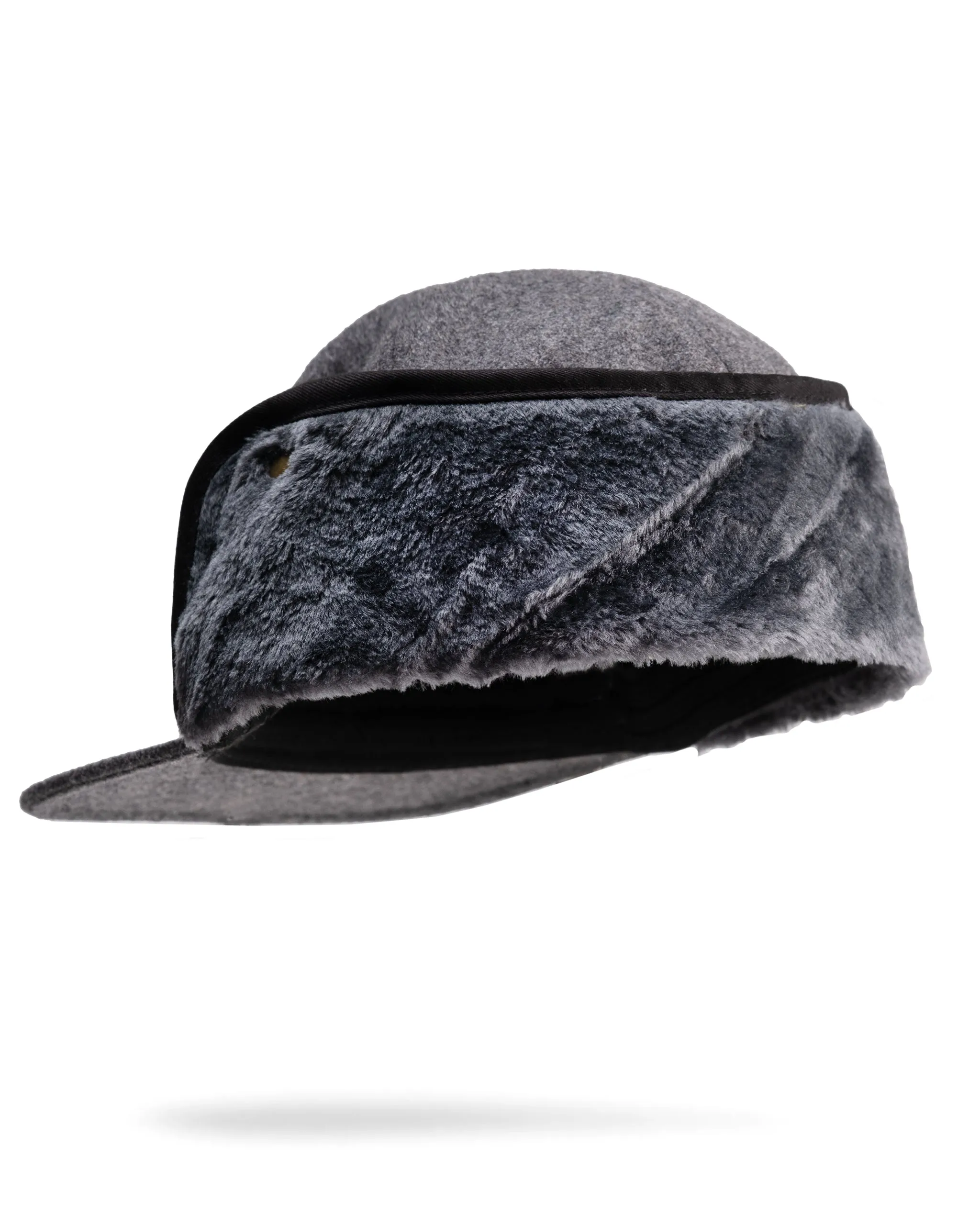 Flapback Fitted Hat - Cozy Grey