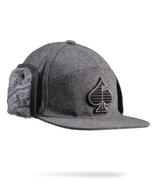 Flapback Fitted Hat - Cozy Grey