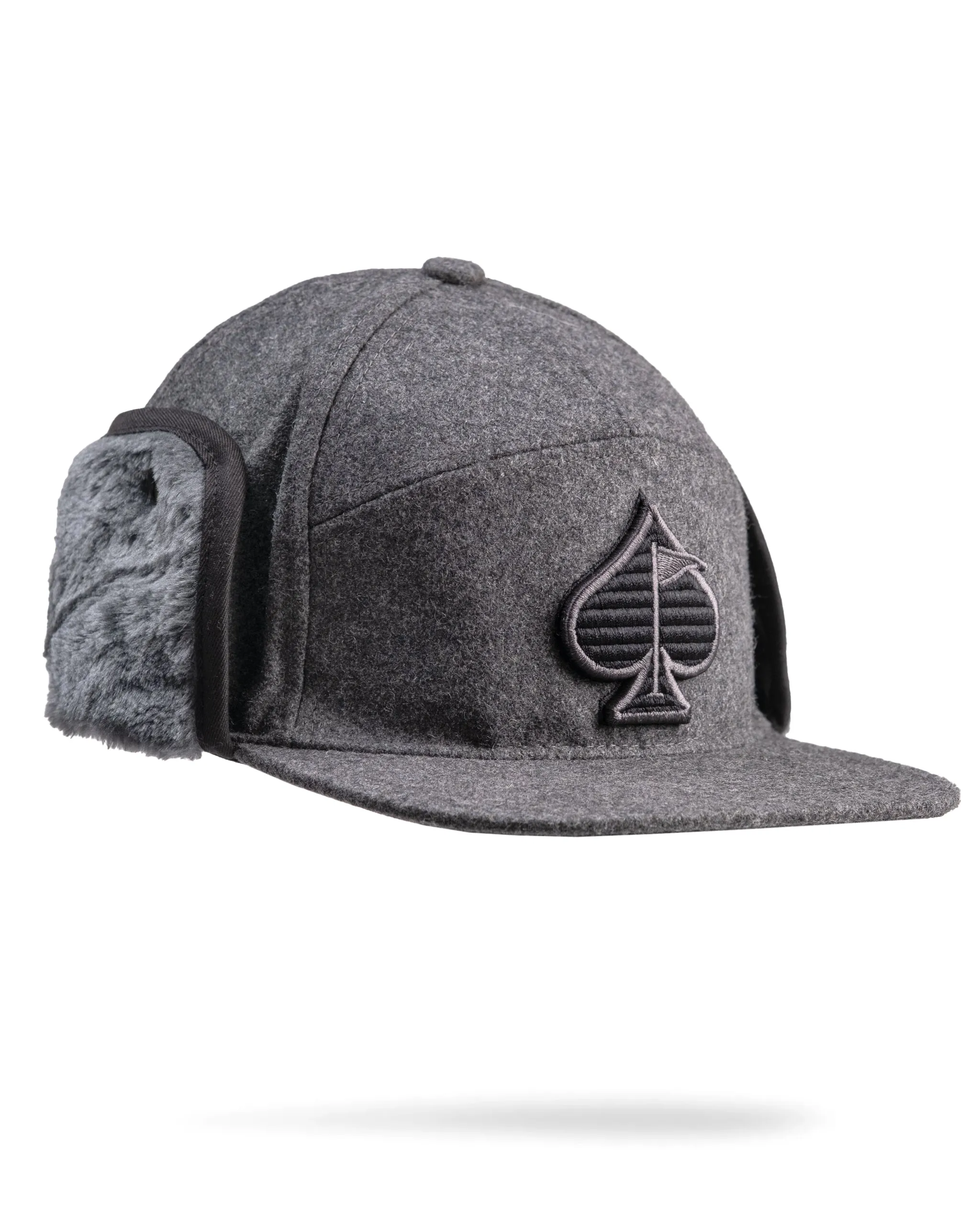 Flapback Fitted Hat - Cozy Grey