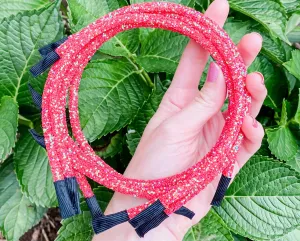 Iridescent Red Glitter Headband