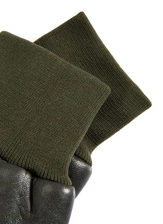 Men's Lined Leather Shooting Mitts