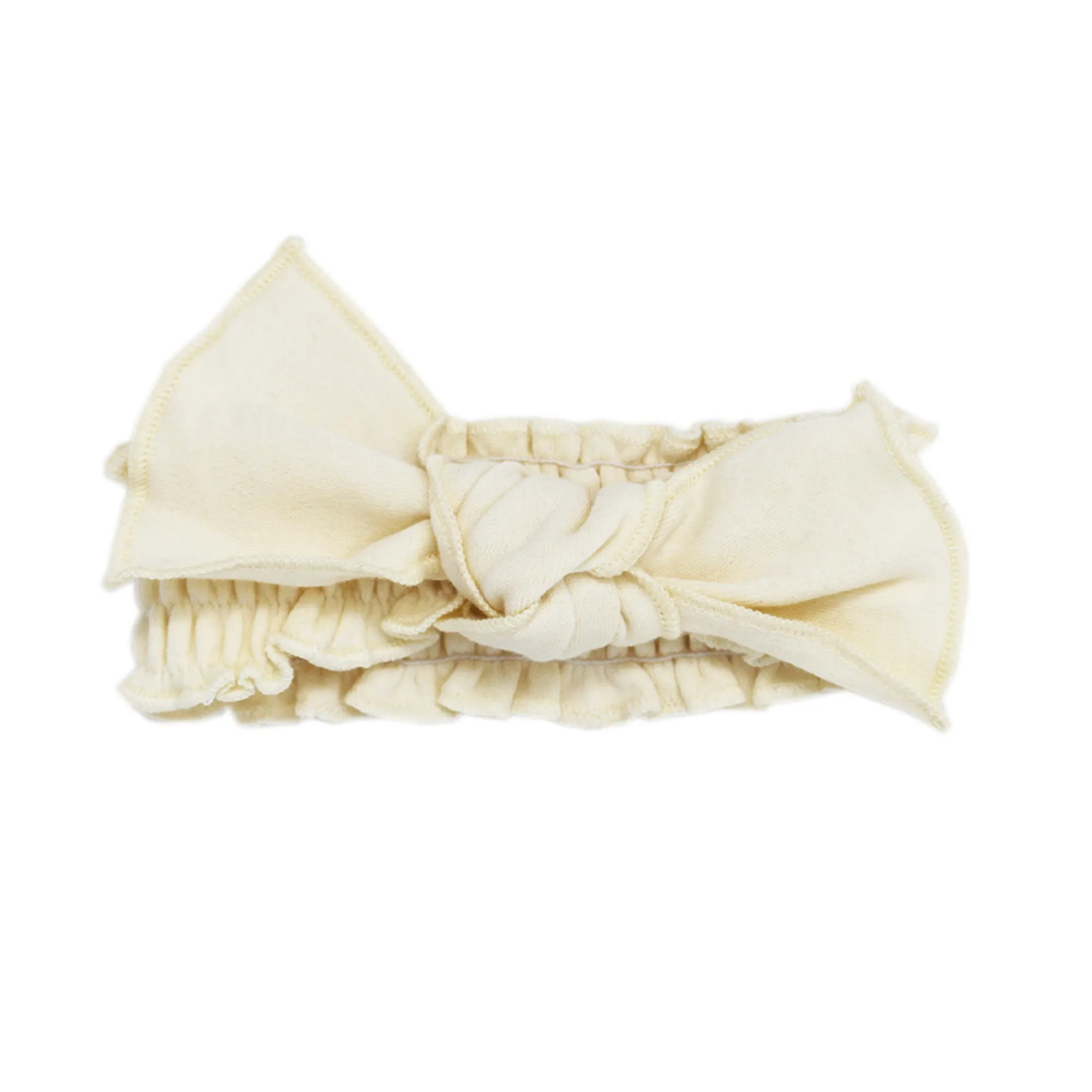 Organic Smocked Tie Headband