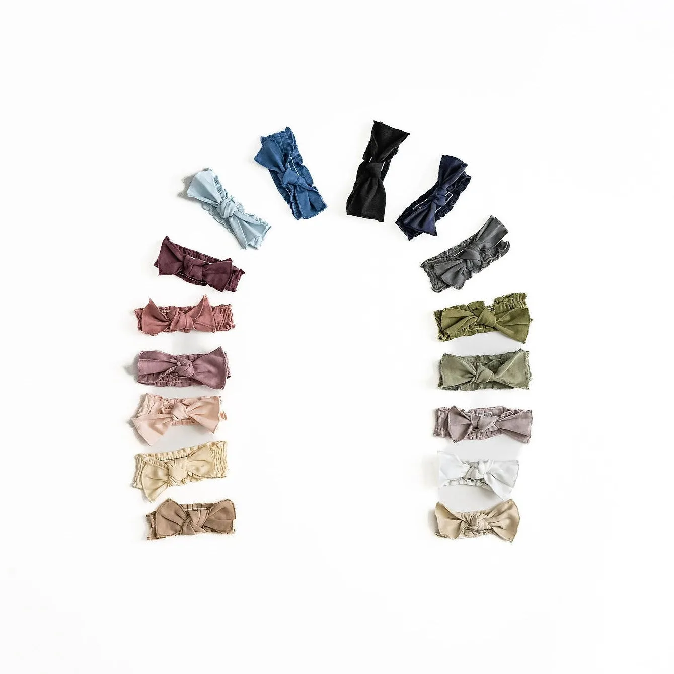 Organic Smocked Tie Headband