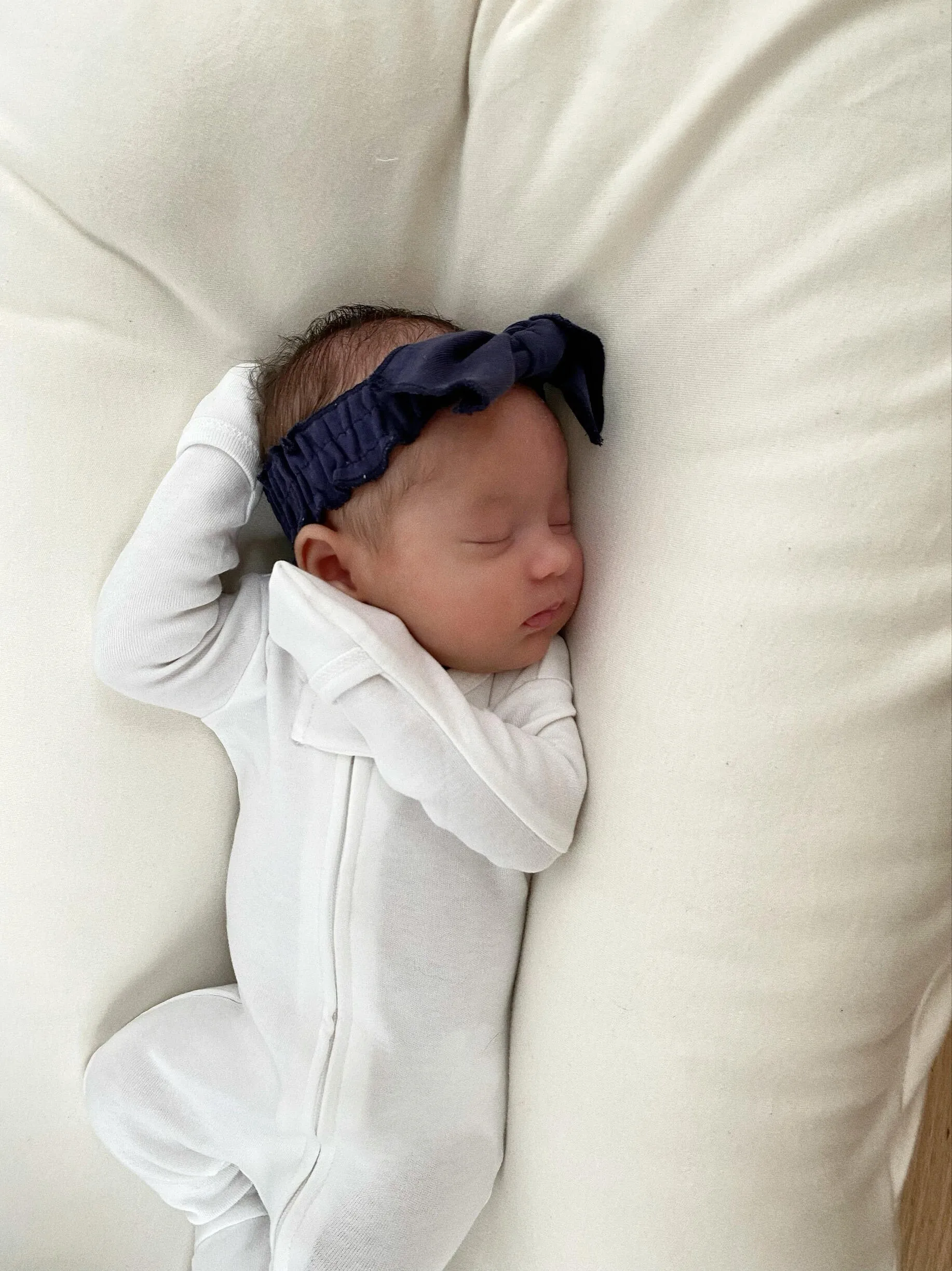 Organic Smocked Tie Headband