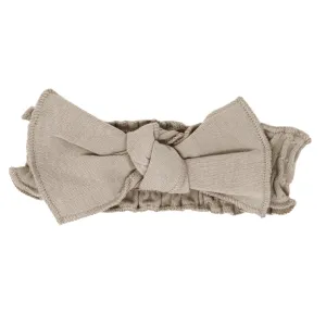 Organic Smocked Tie Headband