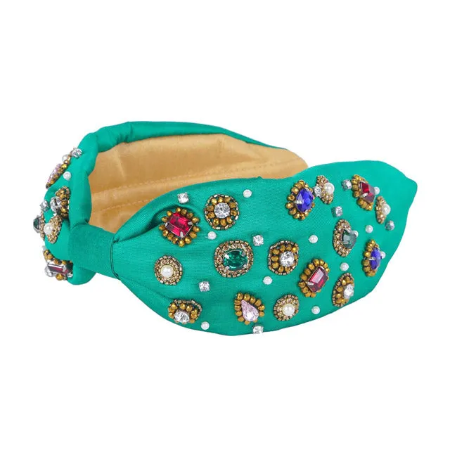 Pearl Multi Stone Embellished Headband