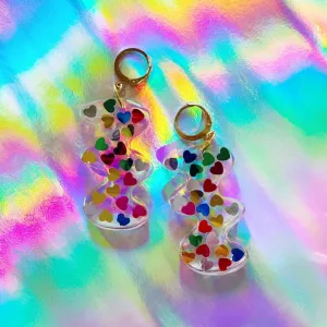 Rainbow Heart Parker Earrings