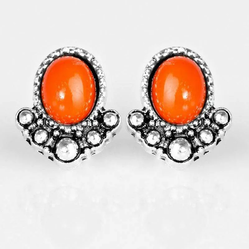 Tropical Tease Orange Post Earrings